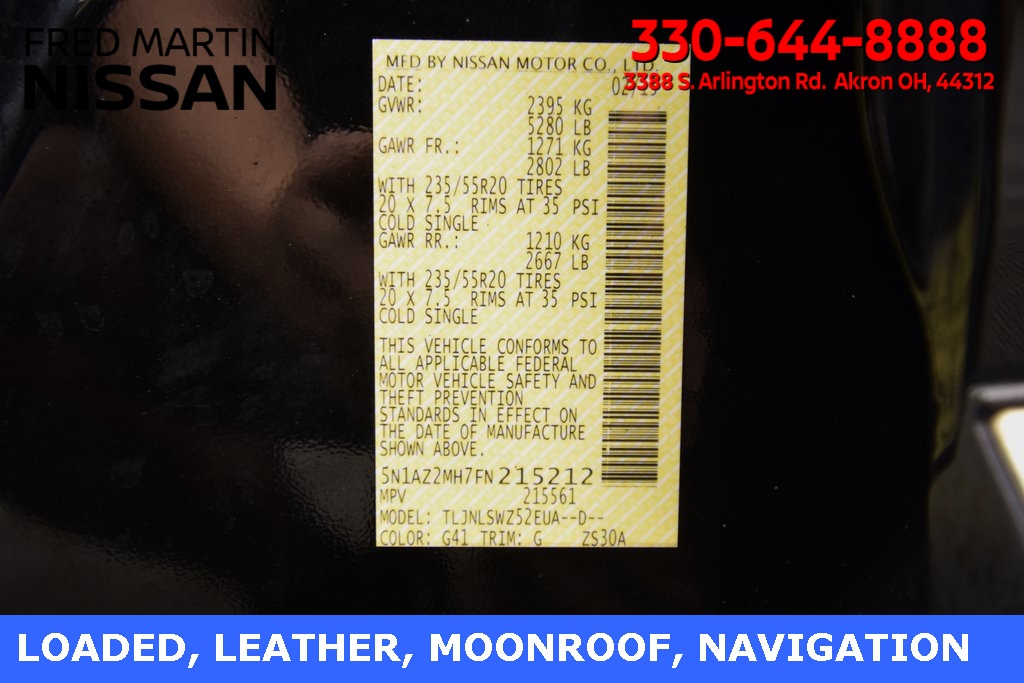 used 2015 Nissan Murano car, priced at $13,993