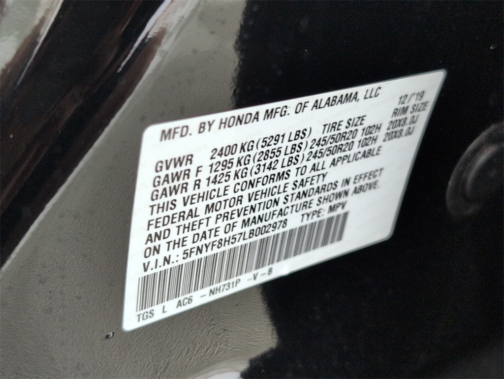 used 2020 Honda Passport car, priced at $21,698