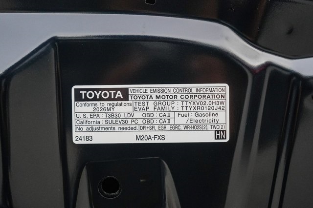 new 2026 Toyota Prius Plug-In Hybrid car, priced at $35,489