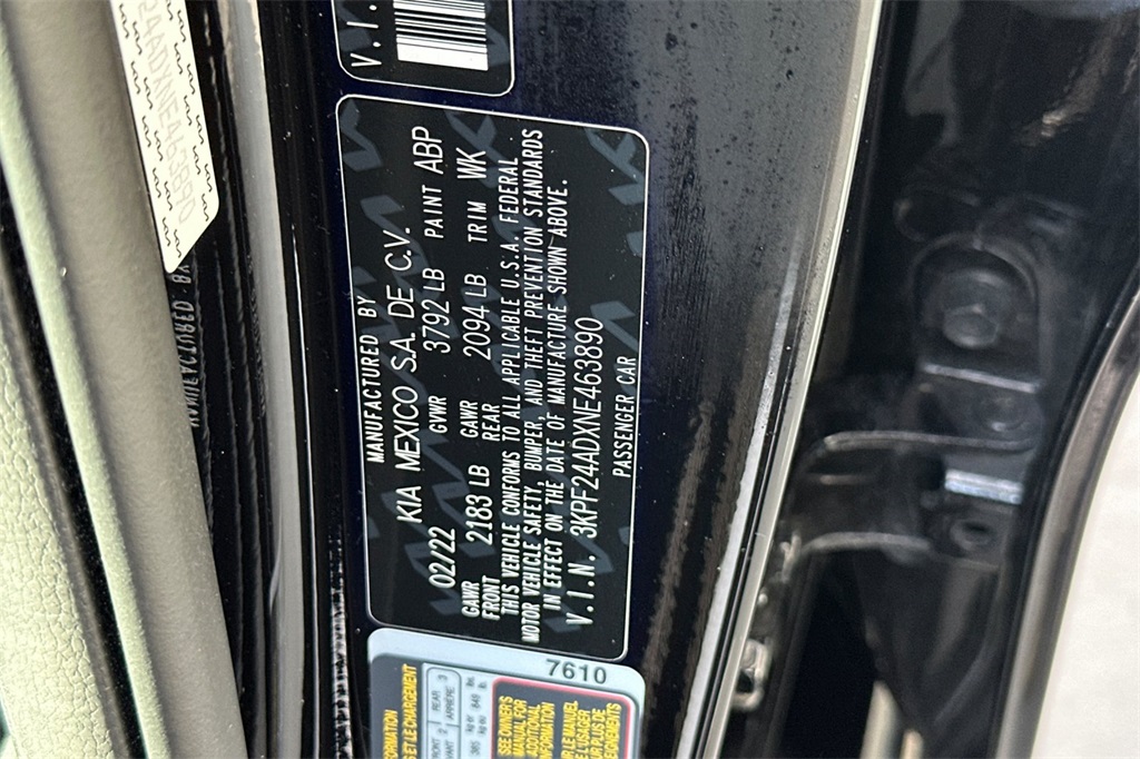 used 2022 Kia Forte car, priced at $16,990
