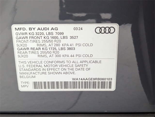 used 2024 Audi Q8 e-tron car, priced at $47,981