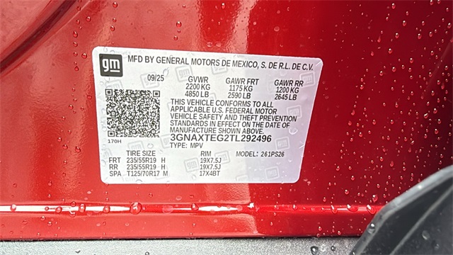 new 2026 Chevrolet Equinox car, priced at $39,710