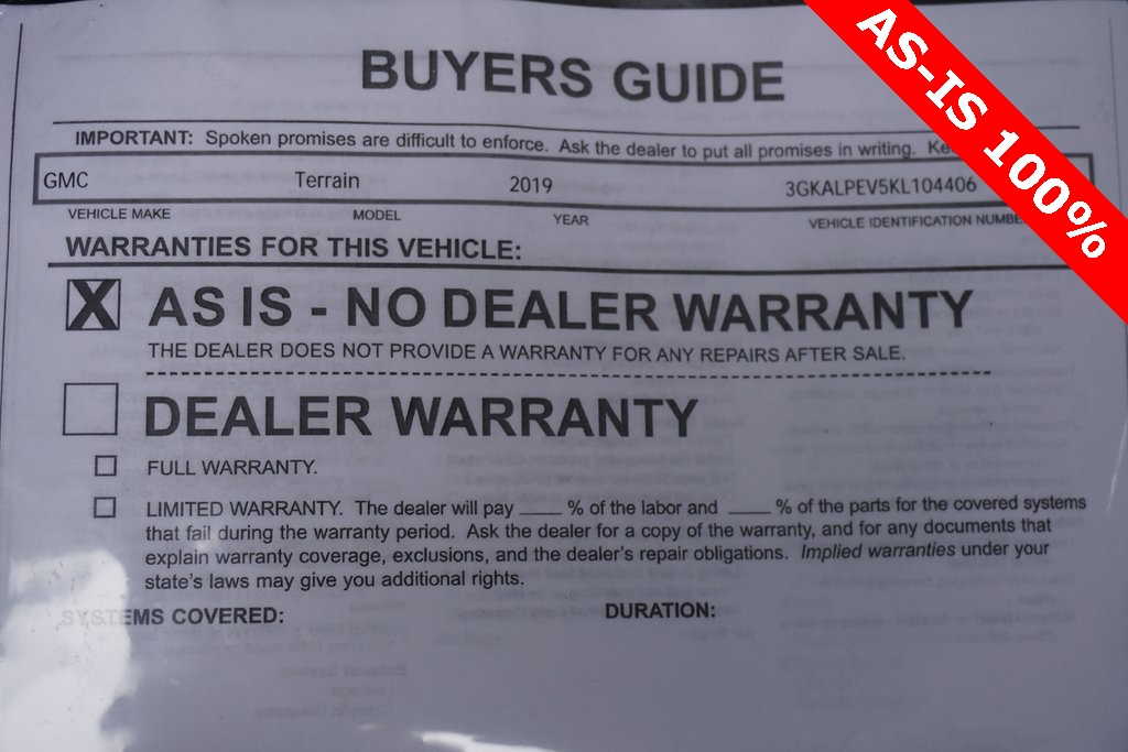used 2019 GMC Terrain car, priced at $12,200
