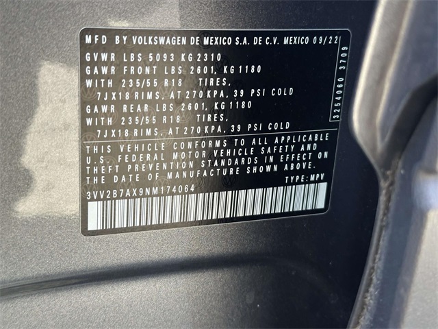 used 2022 Volkswagen Tiguan car, priced at $24,956