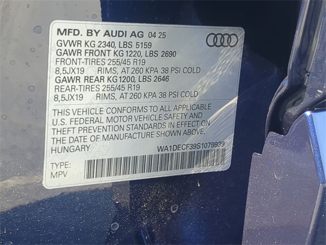 new 2025 Audi Q3 car, priced at $41,110