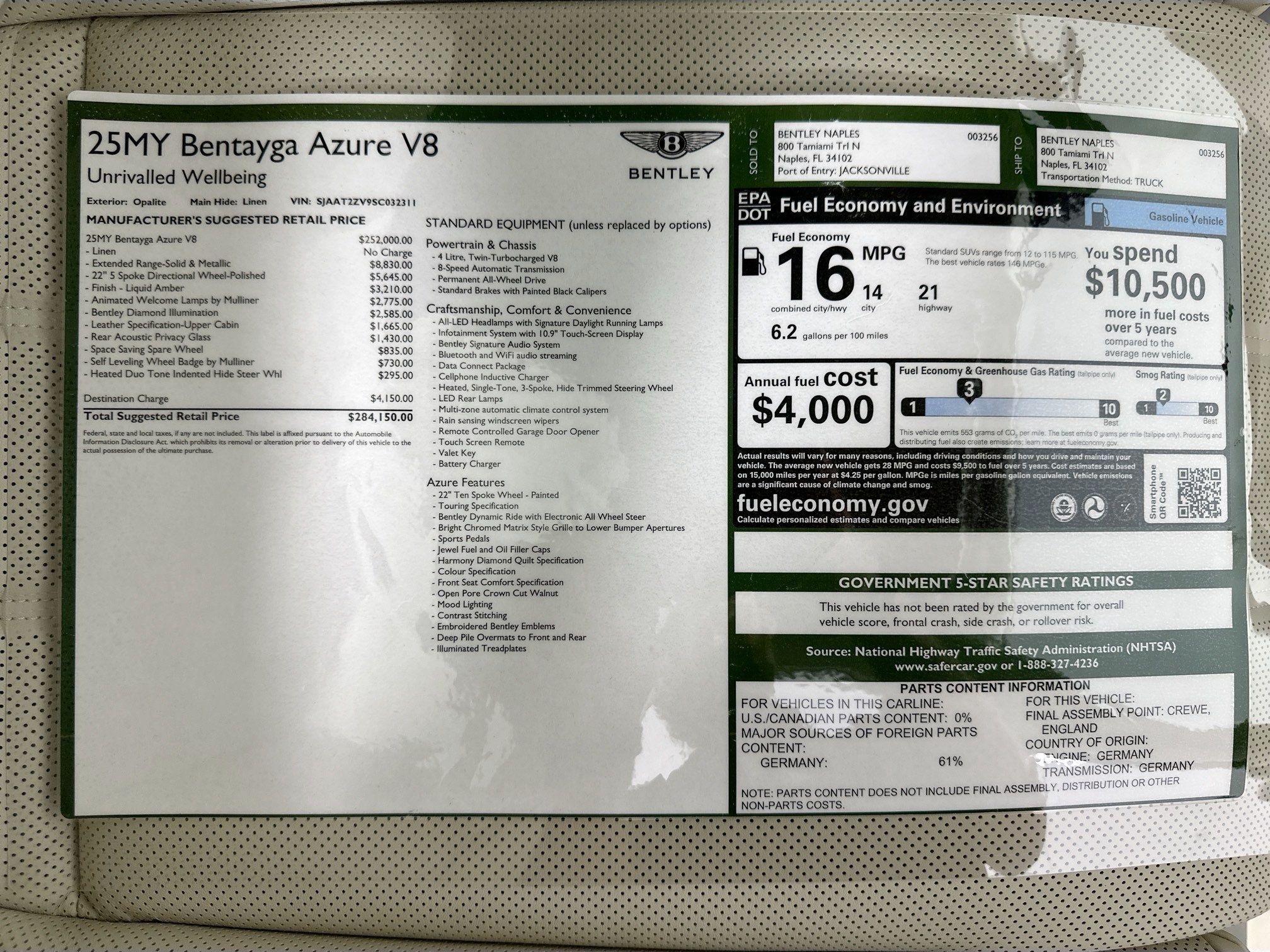 new 2025 Bentley Bentayga car