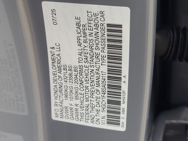 new 2025 Honda Accord car, priced at $31,015