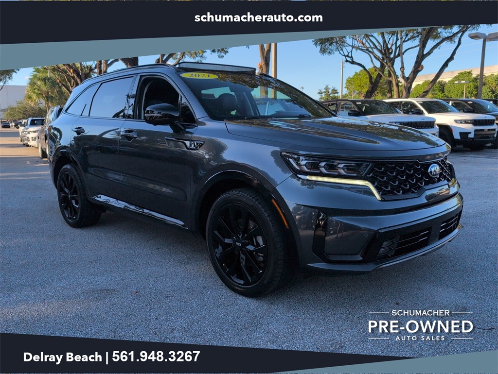 used 2021 Kia Sorento car, priced at $21,000