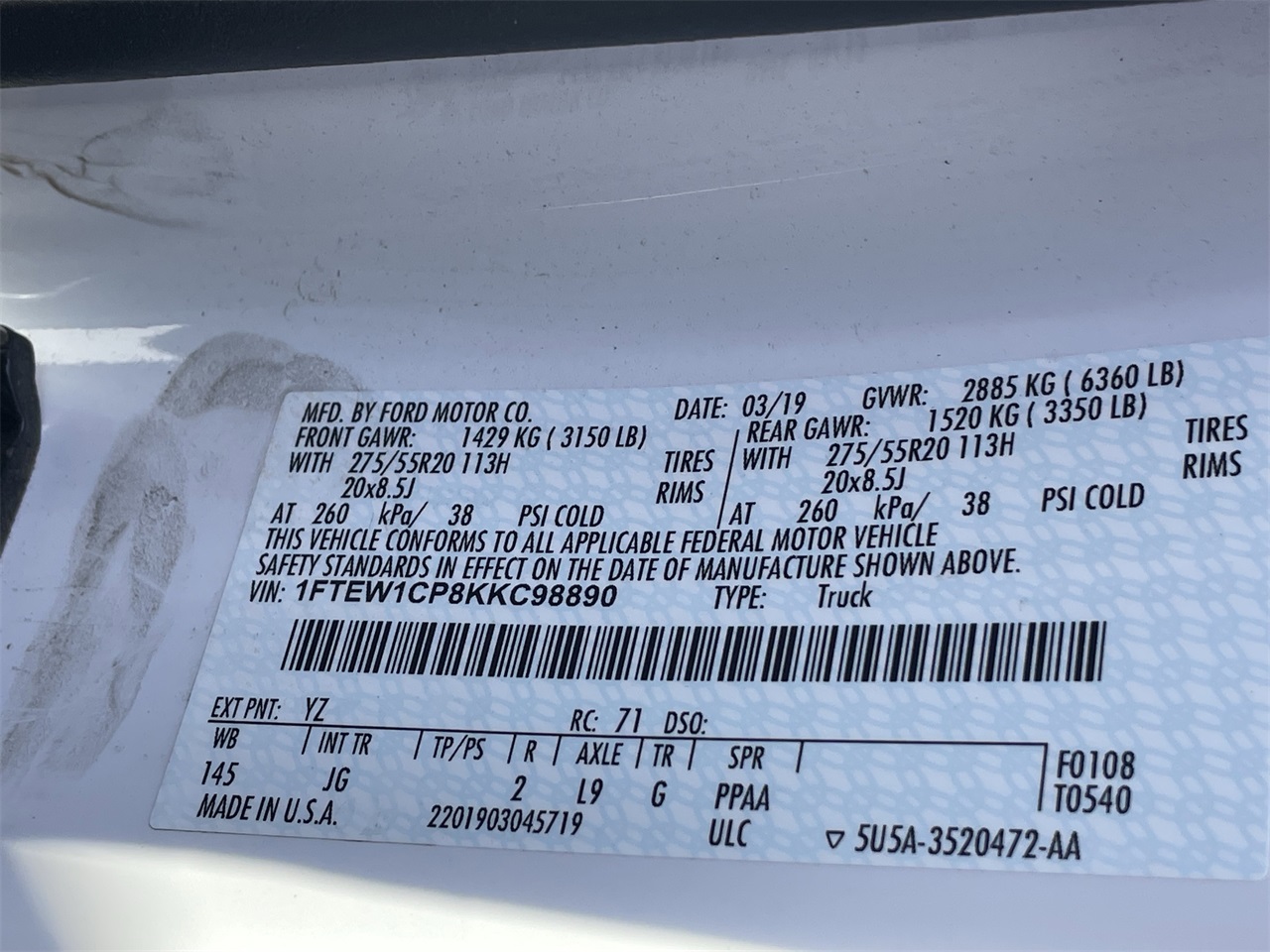 used 2019 Ford F-150 car, priced at $13,997