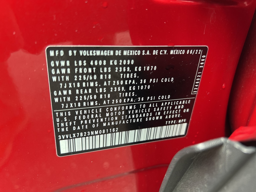 used 2022 Volkswagen Taos car, priced at $21,900