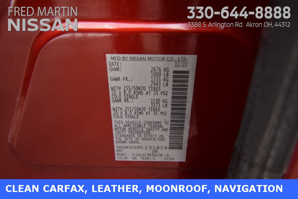 used 2023 Nissan Pathfinder car, priced at $35,121