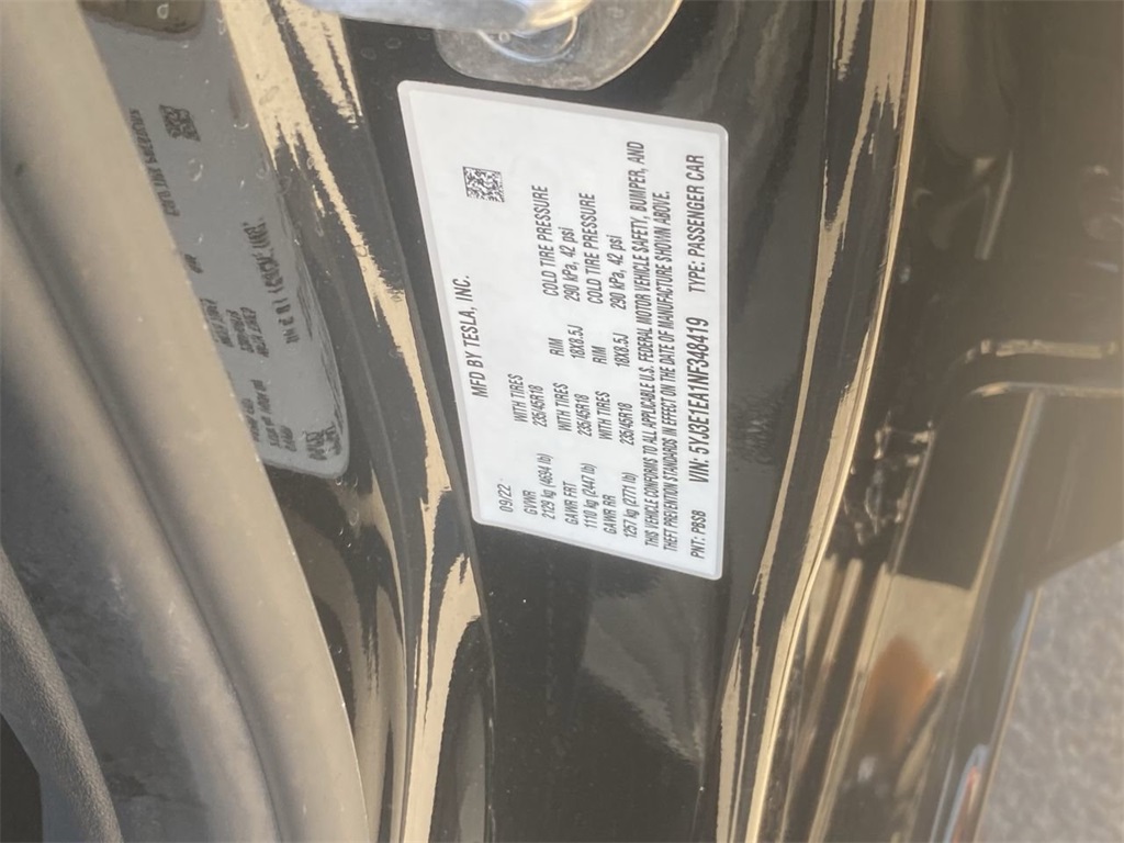 used 2022 Tesla Model 3 car, priced at $24,481