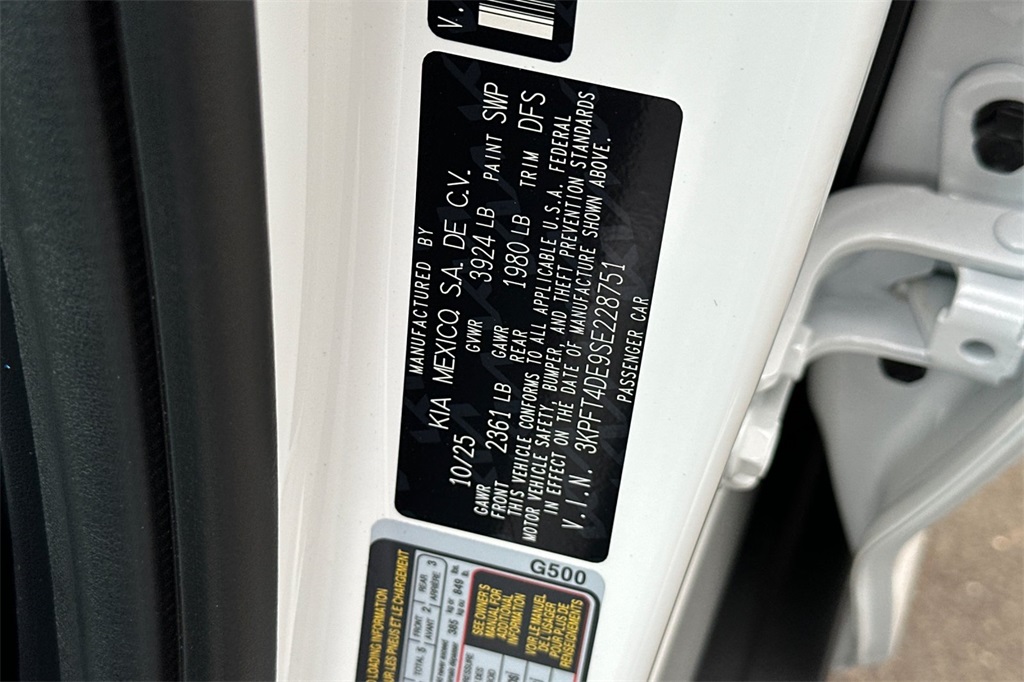 new 2025 Kia K4 car, priced at $24,580