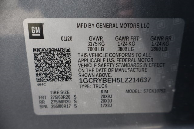 used 2020 Chevrolet Silverado 1500 car, priced at $29,000