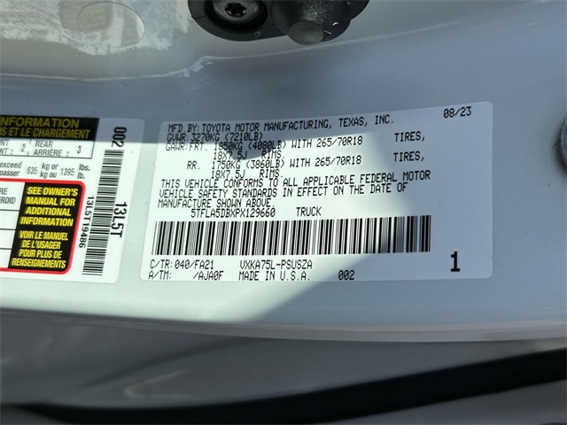 used 2023 Toyota Tundra car, priced at $44,308