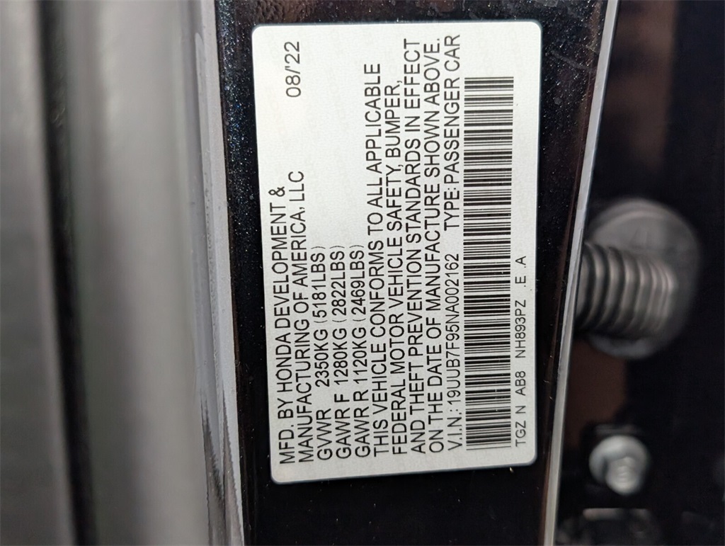 used 2022 Acura TLX car, priced at $44,000