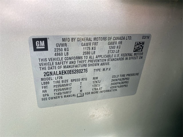 used 2014 Chevrolet Equinox car, priced at $8,722