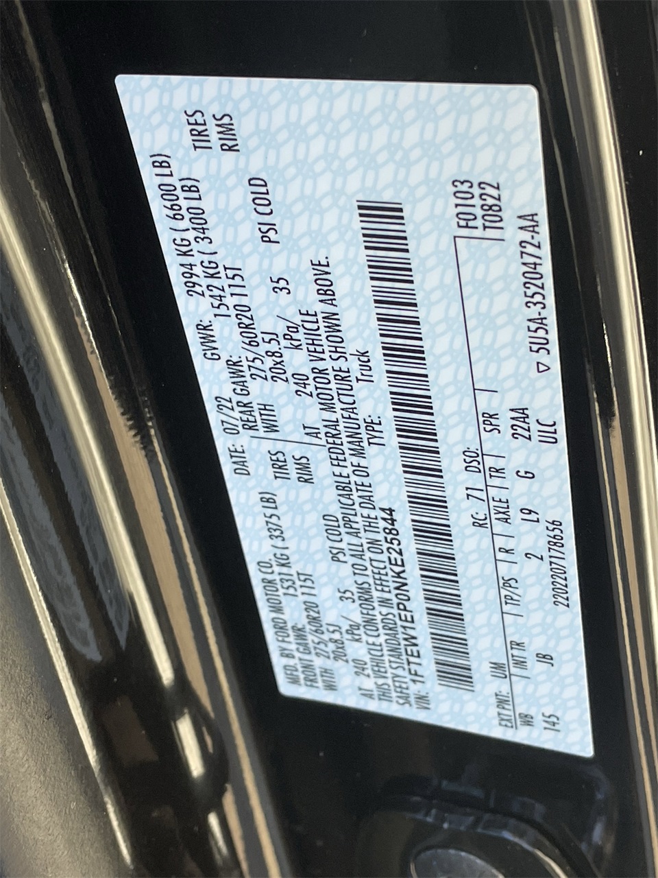 used 2022 Ford F-150 car, priced at $34,999