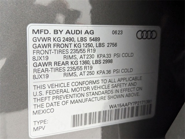 used 2023 Audi Q5 Sportback car, priced at $37,481