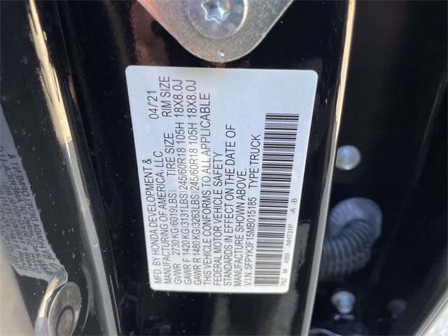used 2021 Honda Ridgeline car, priced at $27,811