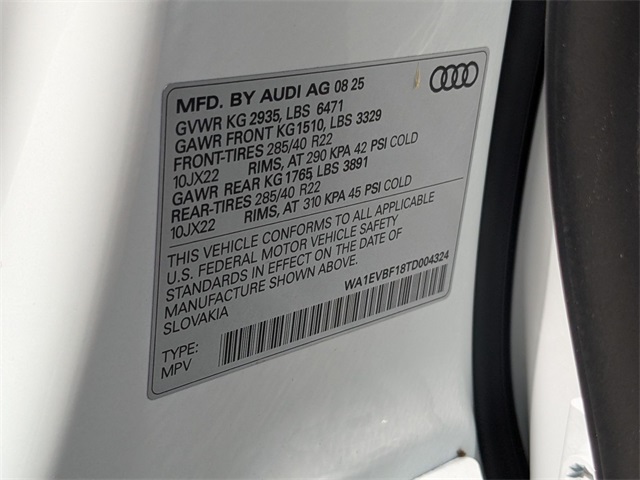 new 2026 Audi Q8 car, priced at $83,300