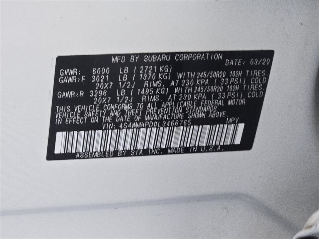 used 2020 Subaru Ascent car, priced at $23,888