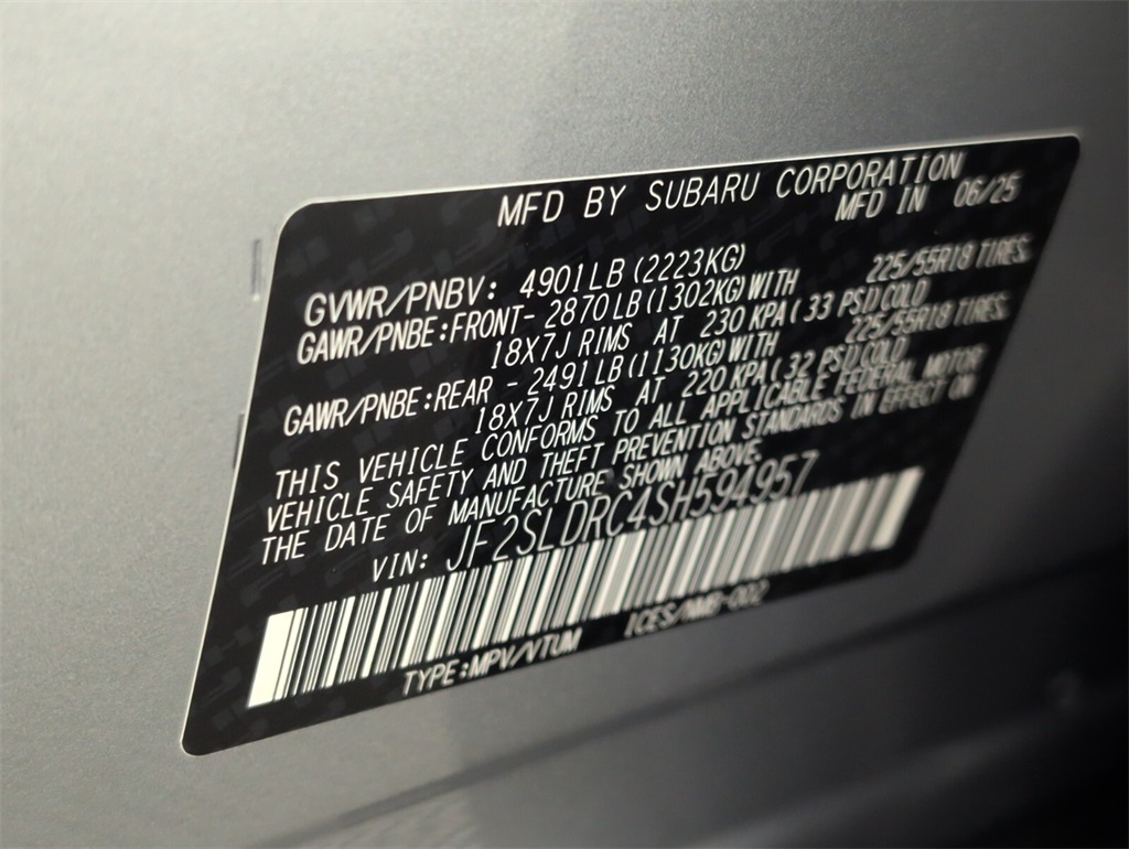 new 2025 Subaru Forester car, priced at $41,400