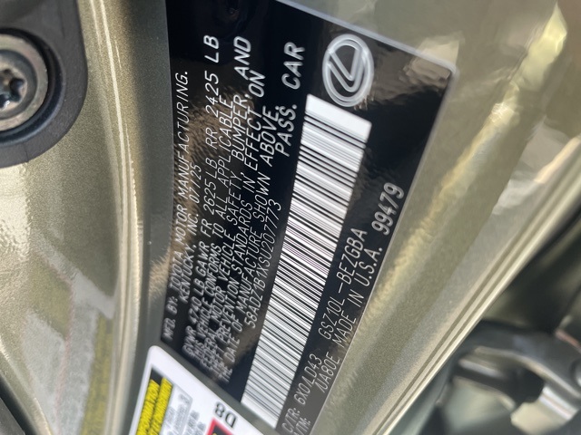 new 2025 Lexus ES car, priced at $49,324