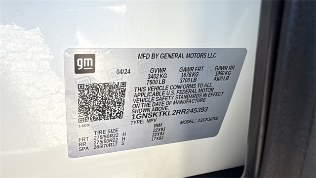 used 2024 Chevrolet Tahoe car, priced at $74,799