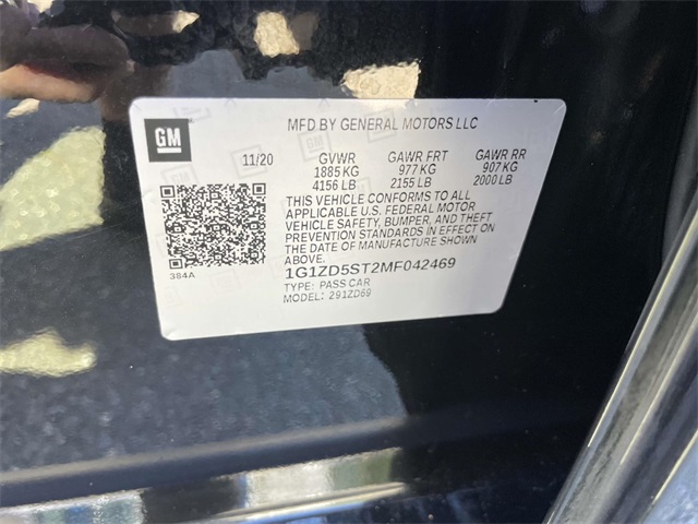 used 2021 Chevrolet Malibu car, priced at $16,611