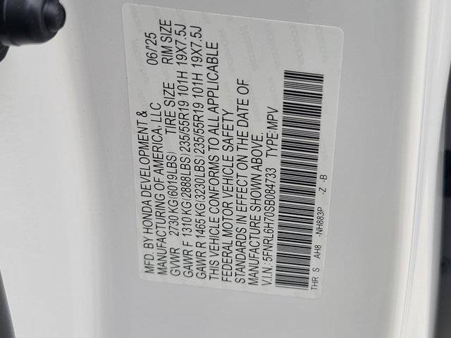 new 2025 Honda Odyssey car, priced at $43,825