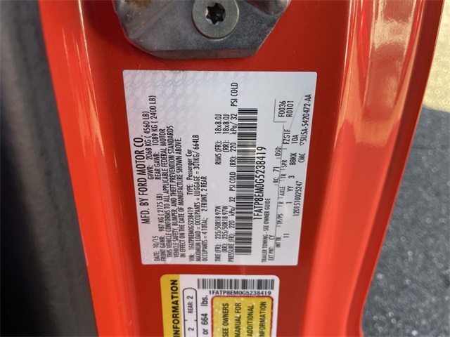 used 2016 Ford Mustang car, priced at $16,482