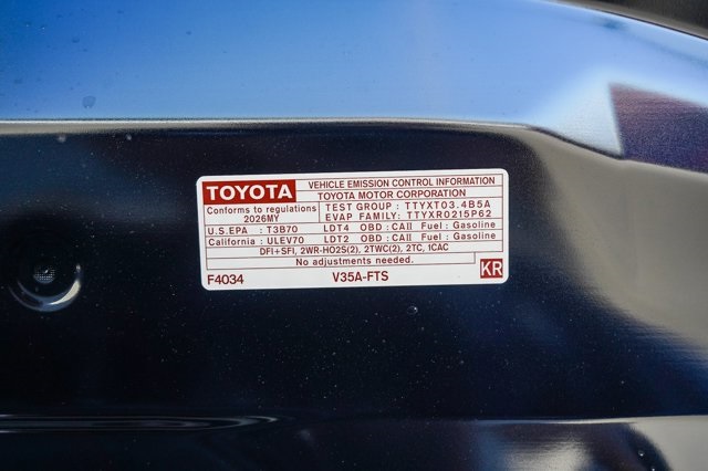 new 2026 Toyota Tundra car, priced at $56,222