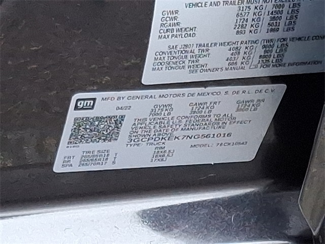 used 2022 Chevrolet Silverado 1500 car, priced at $35,950