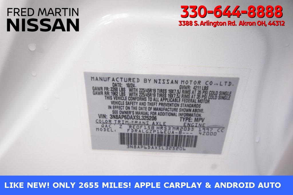 used 2025 Nissan Kicks car, priced at $25,499