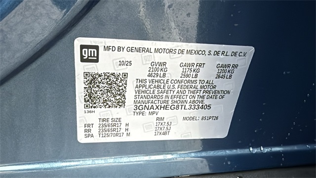 new 2026 Chevrolet Equinox car, priced at $31,765