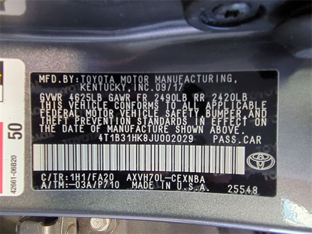 used 2018 Toyota Camry Hybrid car, priced at $17,911