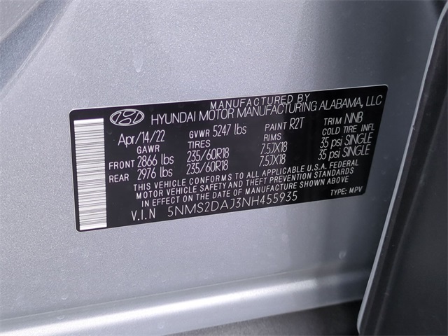 used 2022 Hyundai Santa Fe car, priced at $23,911