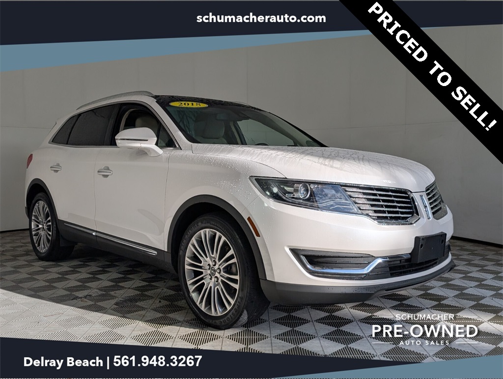 used 2018 Lincoln MKX car, priced at $17,000