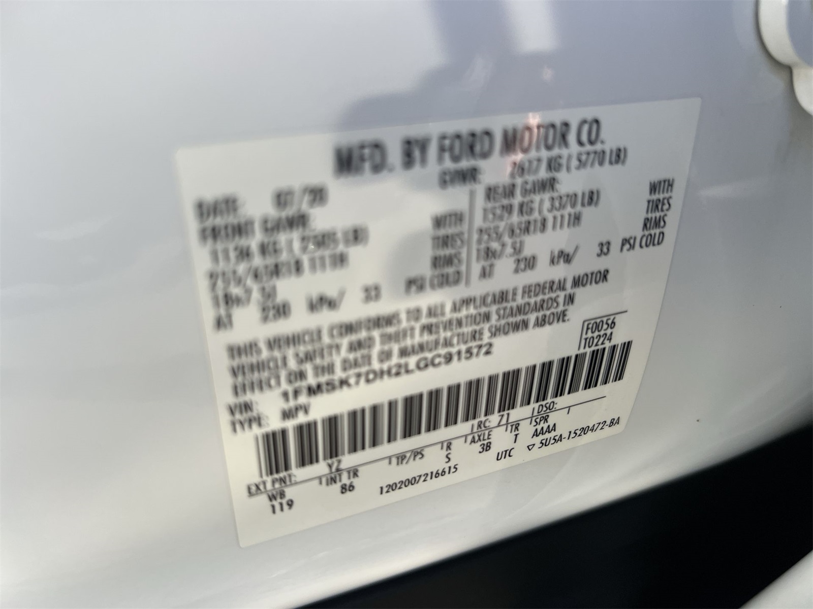 used 2020 Ford Explorer car, priced at $20,991