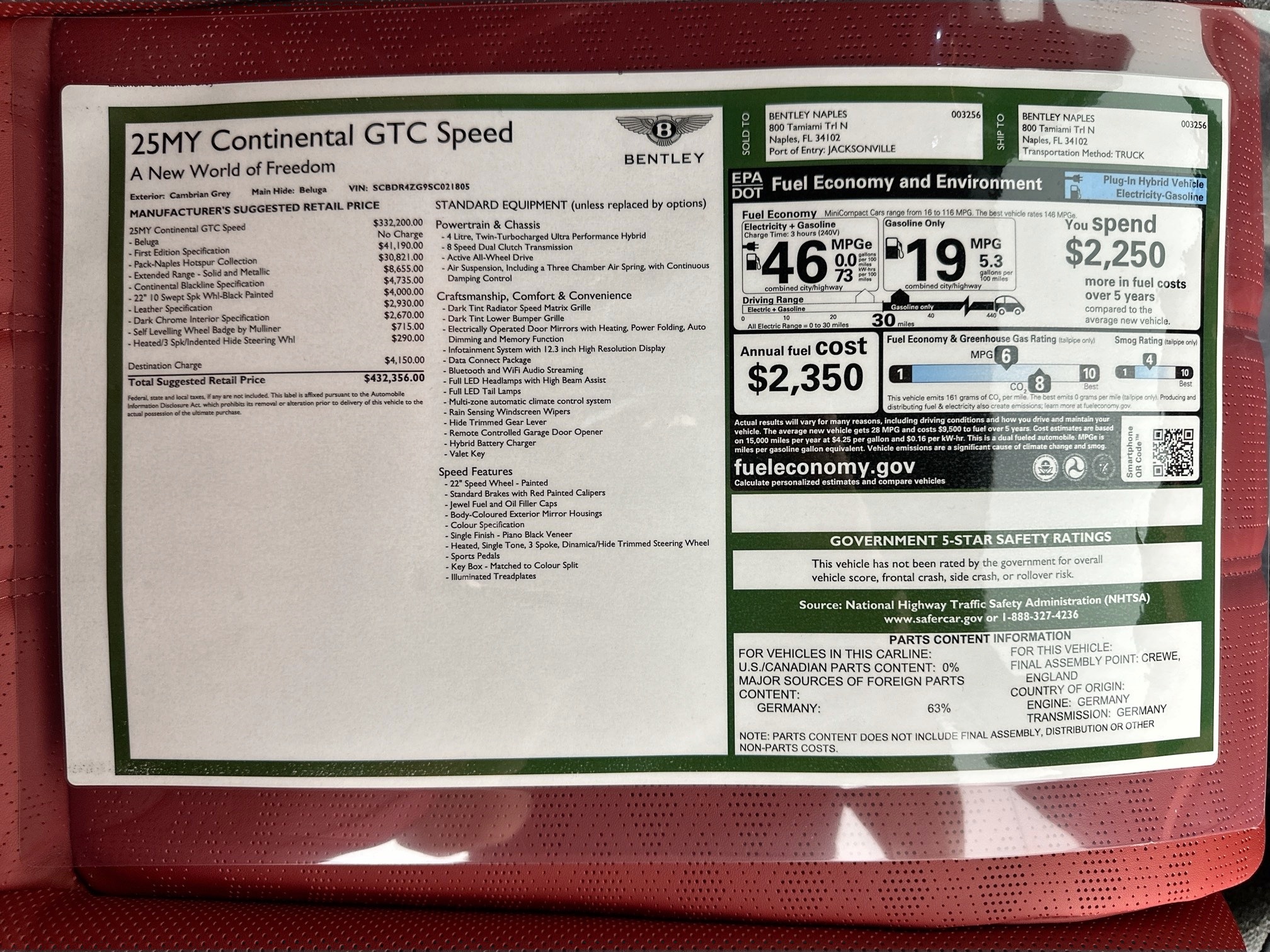 new 2025 Bentley Continental GTC car