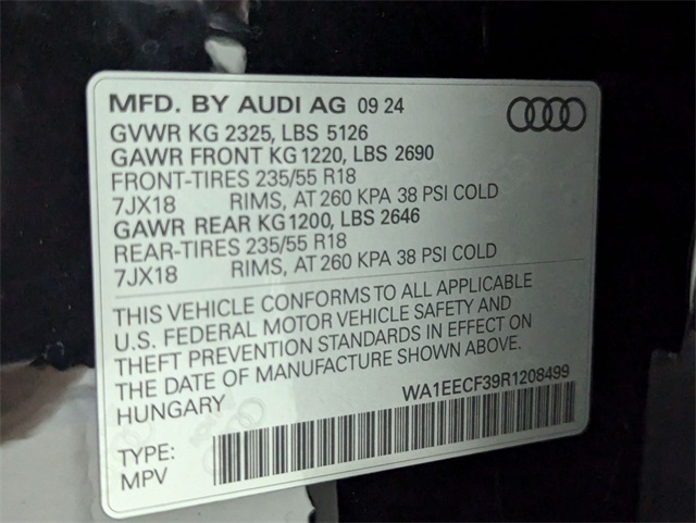 used 2024 Audi Q3 car, priced at $38,781