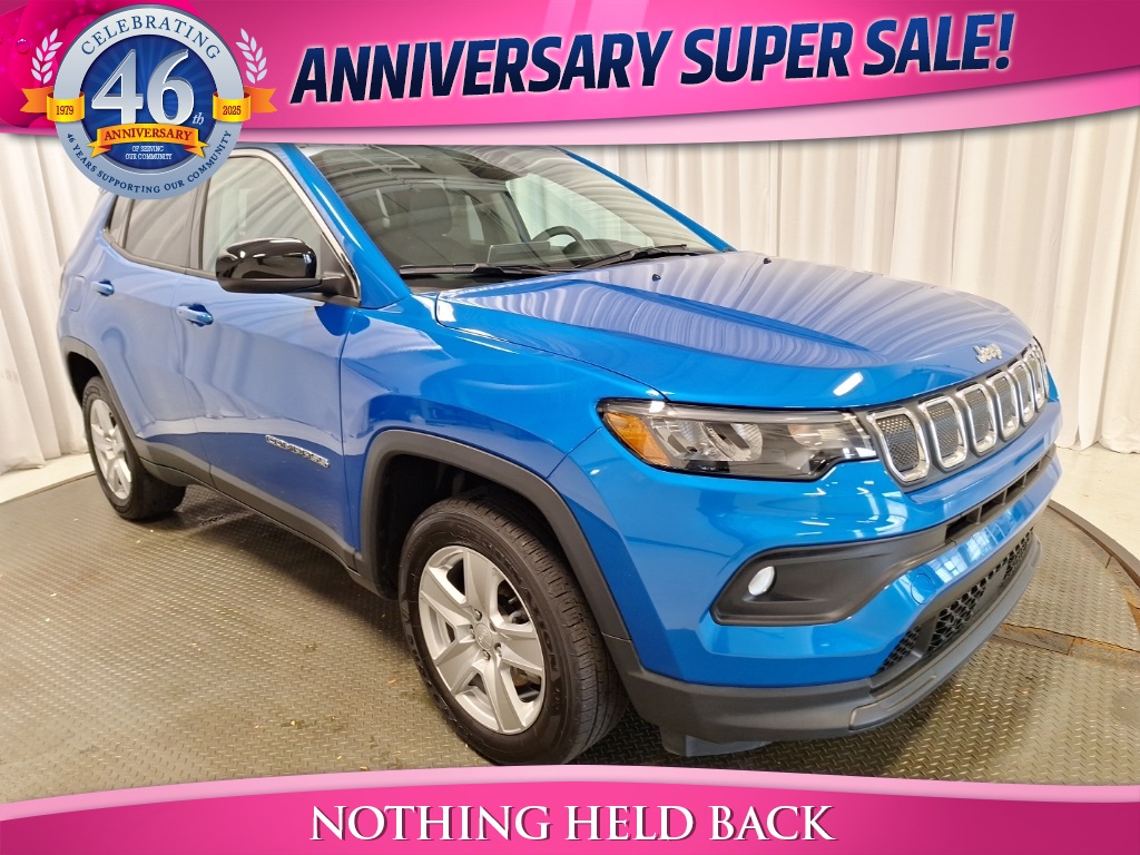 used 2022 Jeep Compass car, priced at $22,055