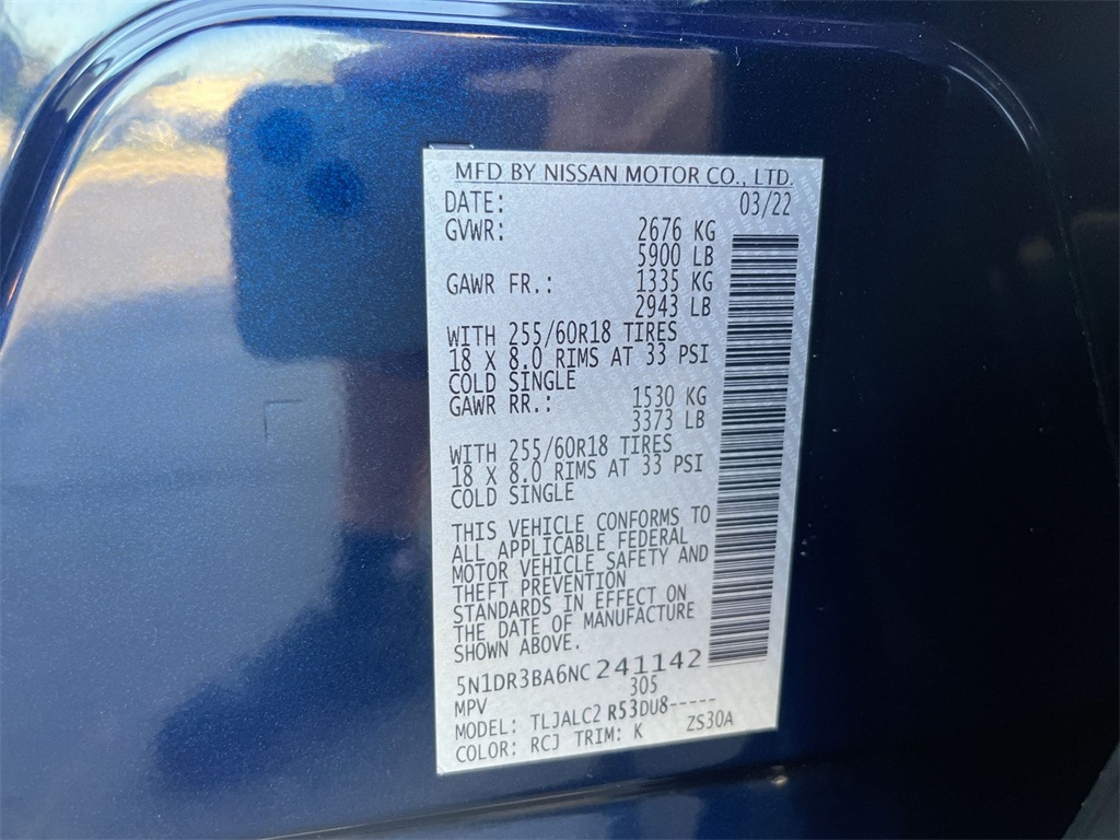used 2022 Nissan Pathfinder car, priced at $23,900