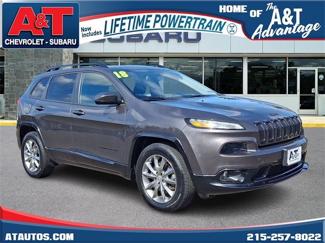 used 2018 Jeep Cherokee car, priced at $15,921