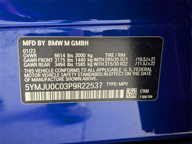 used 2023 BMW X5 M car, priced at $83,861