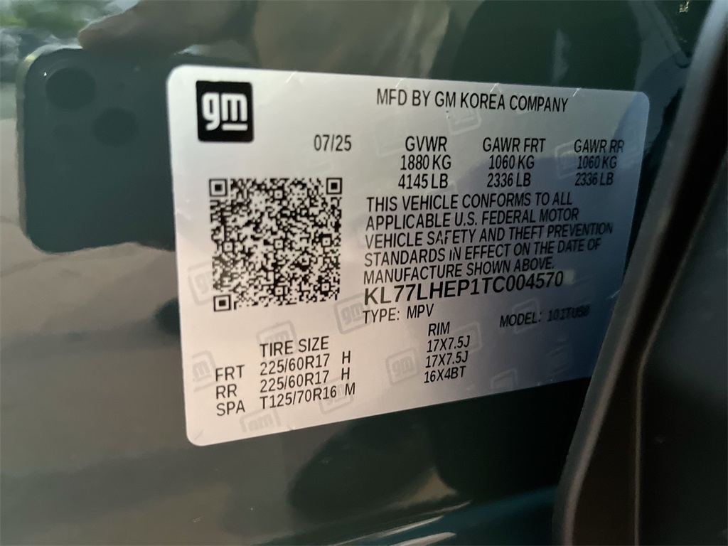 new 2026 Chevrolet Trax car, priced at $25,340