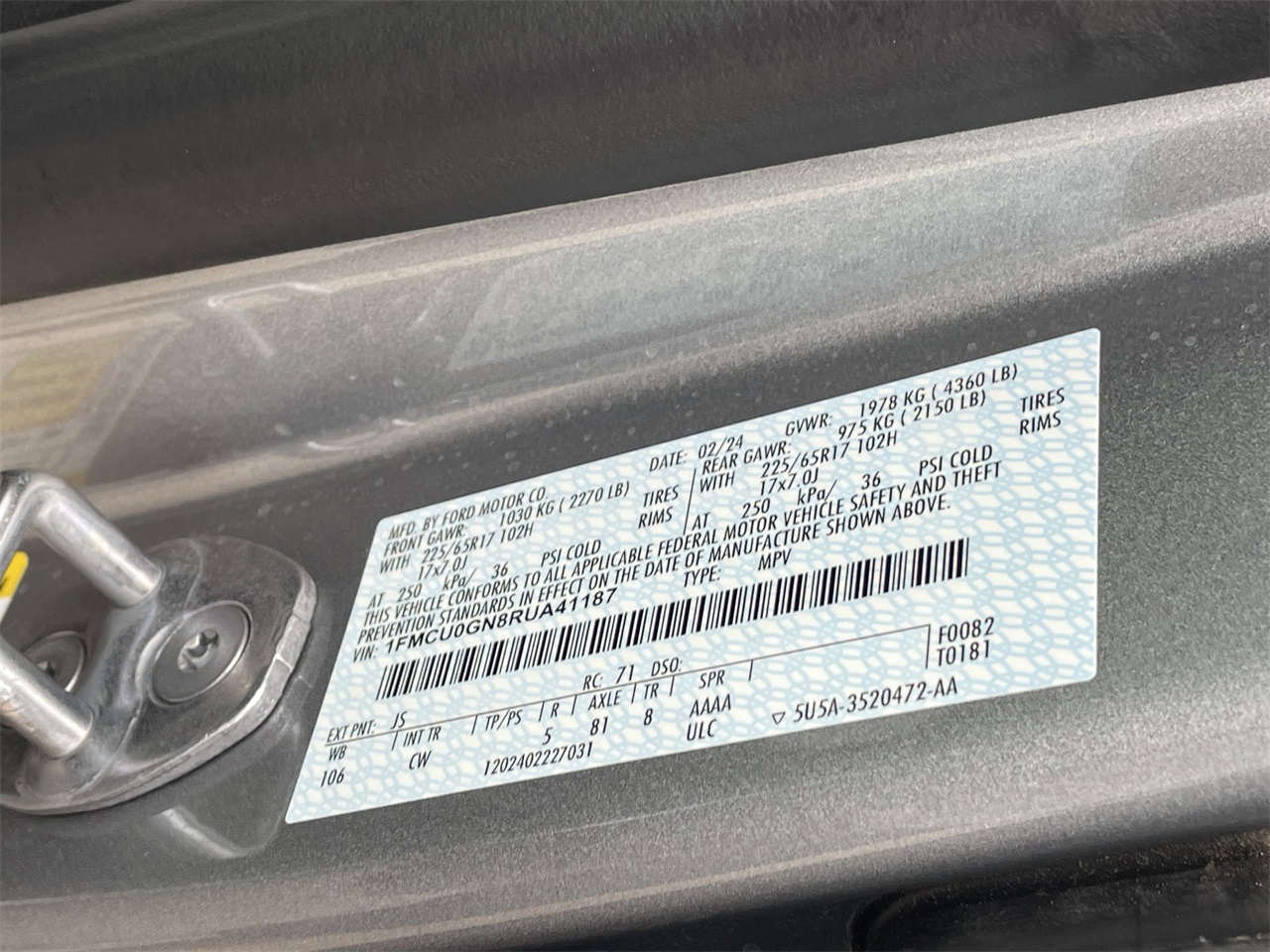 used 2024 Ford Escape car, priced at $24,361