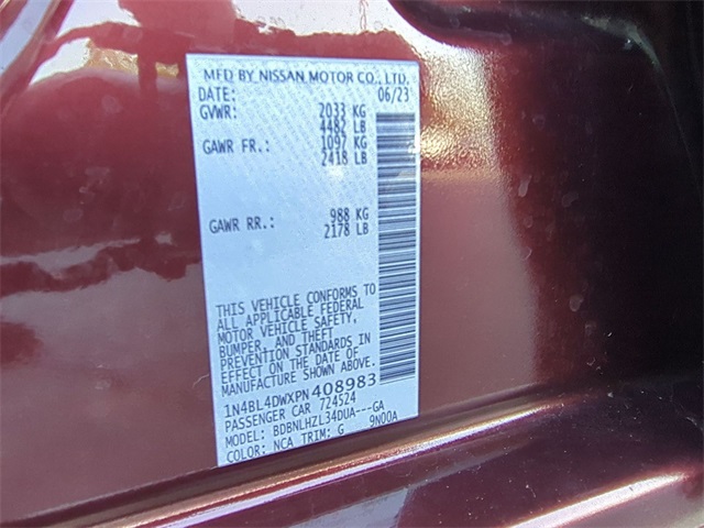 used 2023 Nissan Altima car, priced at $23,911