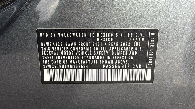 used 2019 Volkswagen Jetta car, priced at $13,594